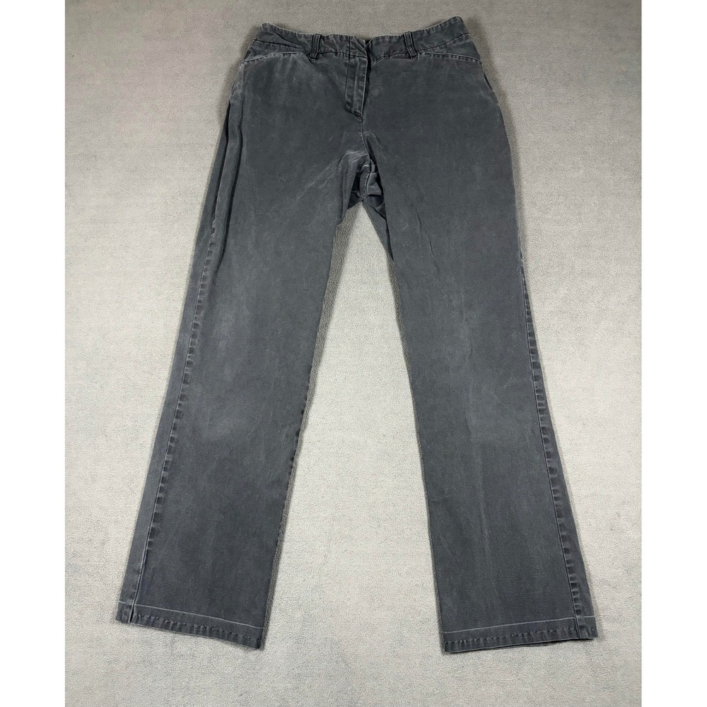 J.Jill Pants Womens 2P Charcoal Stretch Straight Leg Casual Petite